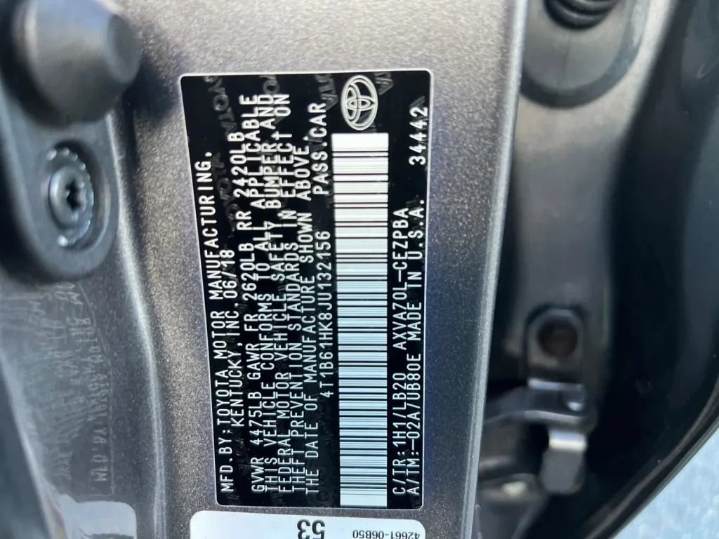 Used 2018 Toyota Camry XSE FWD image 38