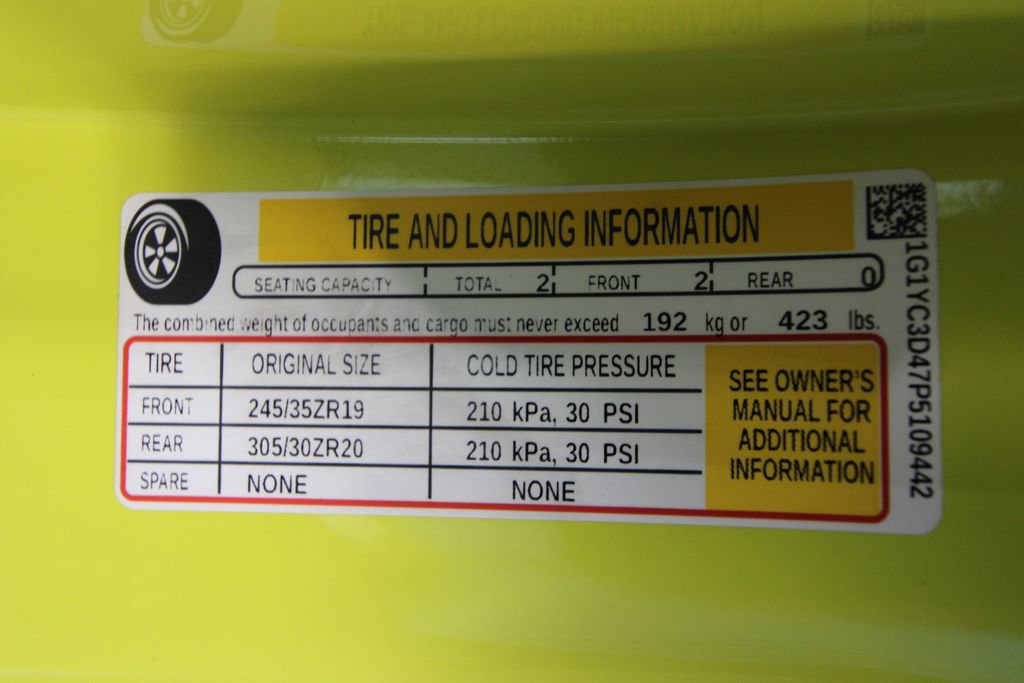 Used 2023 Chevrolet Corvette Stingray Premium Conv w/ Battery Protection Package image 41