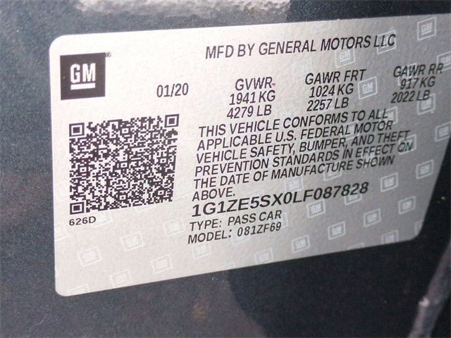 Certified 2020 Chevrolet Malibu Premier image 36