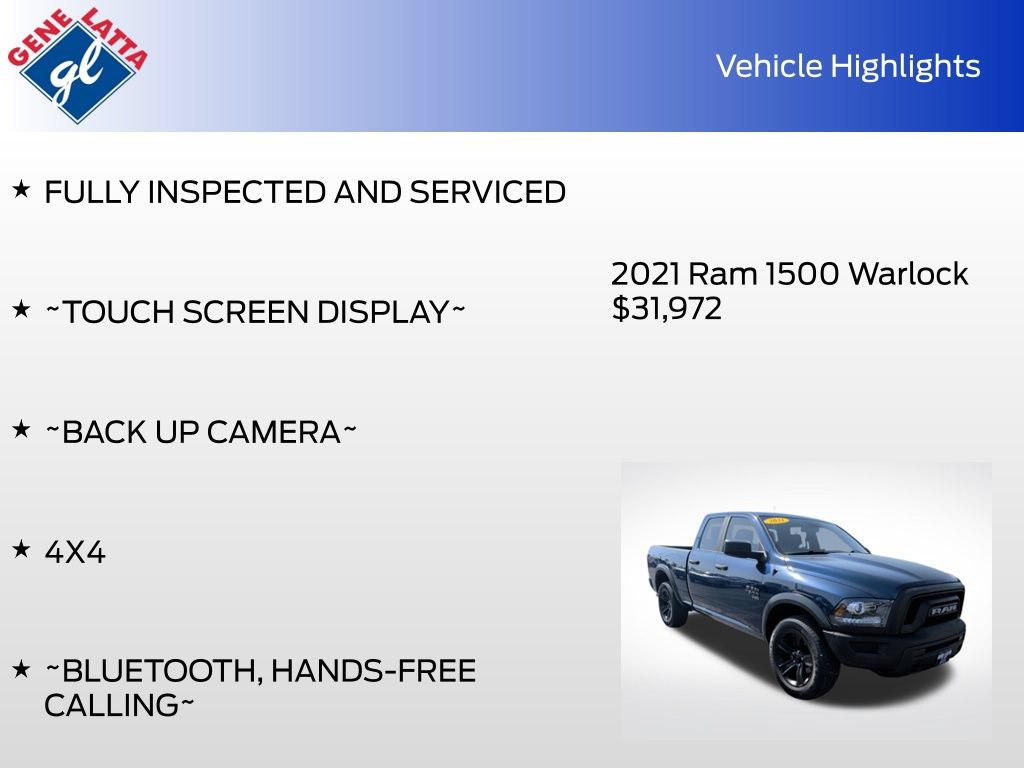 Used 2021 RAM 1500 Warlock w/ Electronics Group AWD/4WD image 28