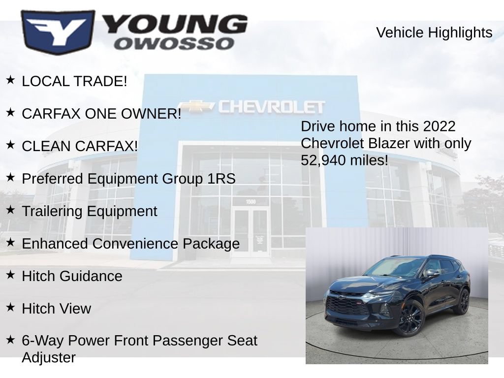 Used 2022 Chevrolet Blazer RS w/ Enhanced Convenience Package FWD image 8