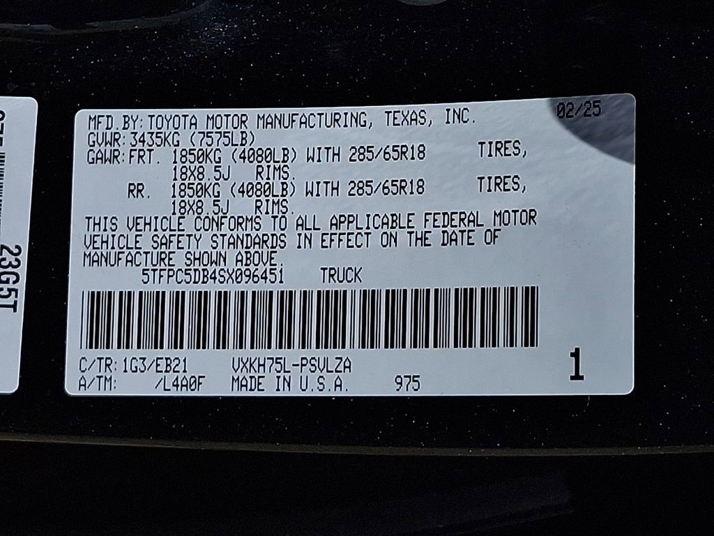 Used 2025 Toyota Tundra TRD Pro AWD/4WD image 28