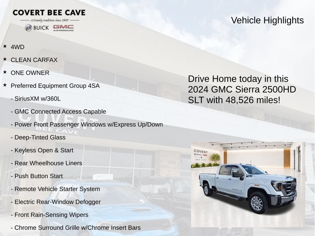 Used 2024 GMC Sierra 2500 SLT w/ Texas SLT Premium Package AWD/4WD image 6