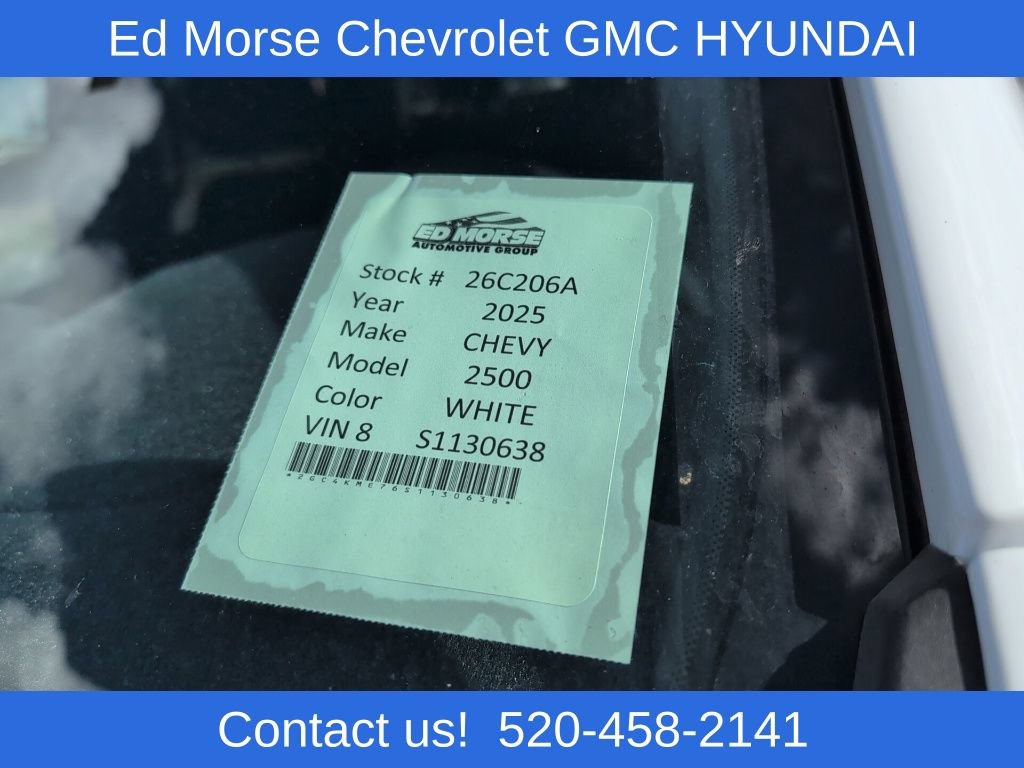 Used 2025 Chevrolet Silverado 2500 Custom w/ Custom Value Package AWD/4WD image 14