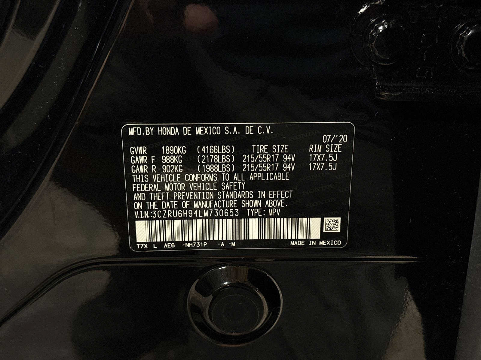 Used 2020 Honda HR-V Touring image 14