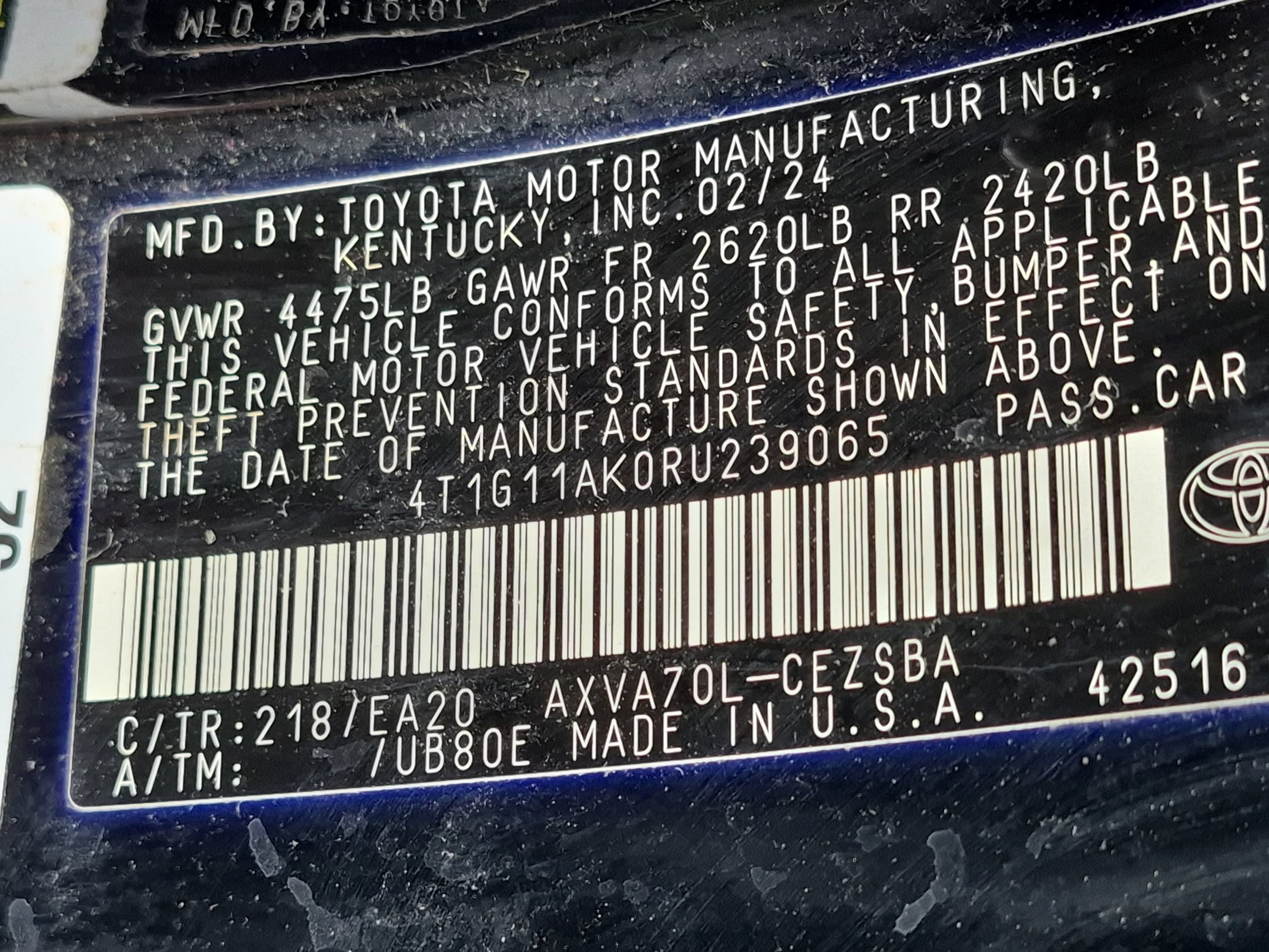 Used 2024 Toyota Camry SE FWD image 33
