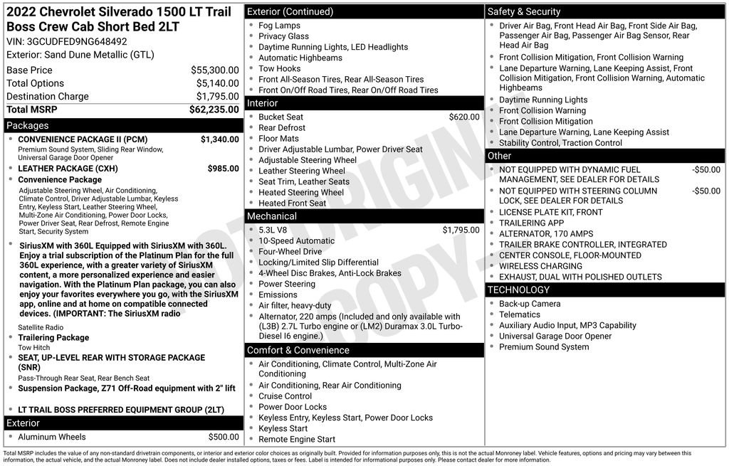 Used 2022 Chevrolet Silverado 1500 LT Trail Boss w/ Convenience Package II AWD/4WD video 2
