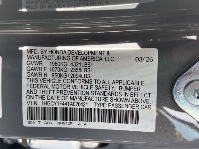 New 2026 Honda Accord SE image 20