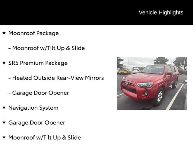 Used 2023 Toyota 4Runner SR5 Premium w/ Moonroof Package RWD image 7
