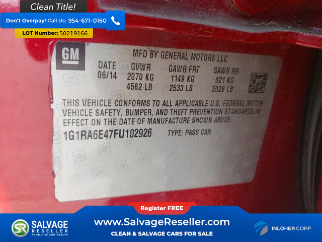 Used 2015 Chevrolet Volt w/ Enhanced Safety Package 1 FWD image 16