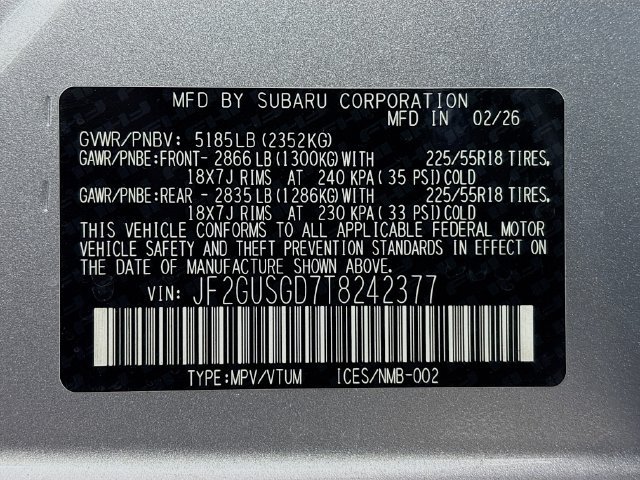 New 2026 Subaru Crosstrek 2.5i Sport w/ Crosstrek Mirror Package AWD/4WD image 31