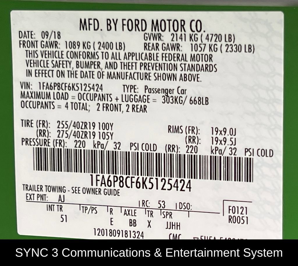 Used 2019 Ford Mustang GT Premium w/ GT Performance Package image 36