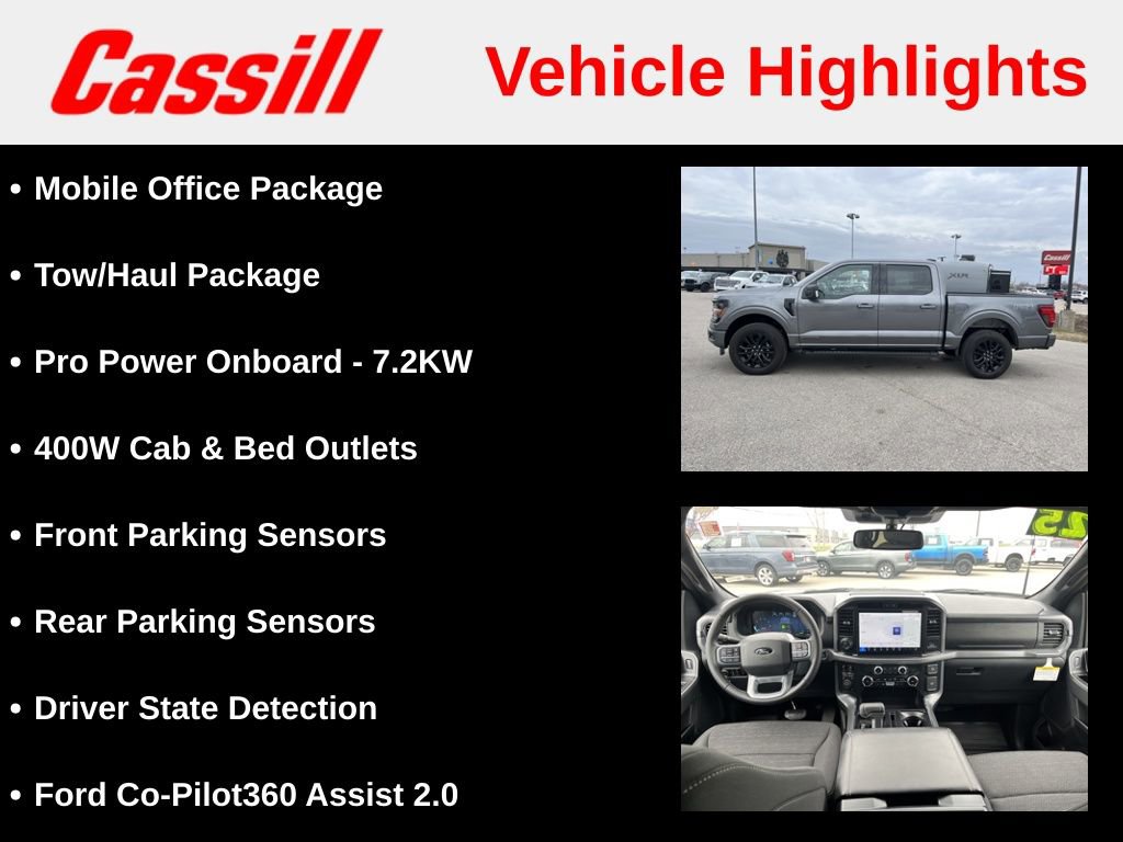 Used 2025 Ford F150 XLT w/ Equipment Group 302A MID AWD/4WD image 14