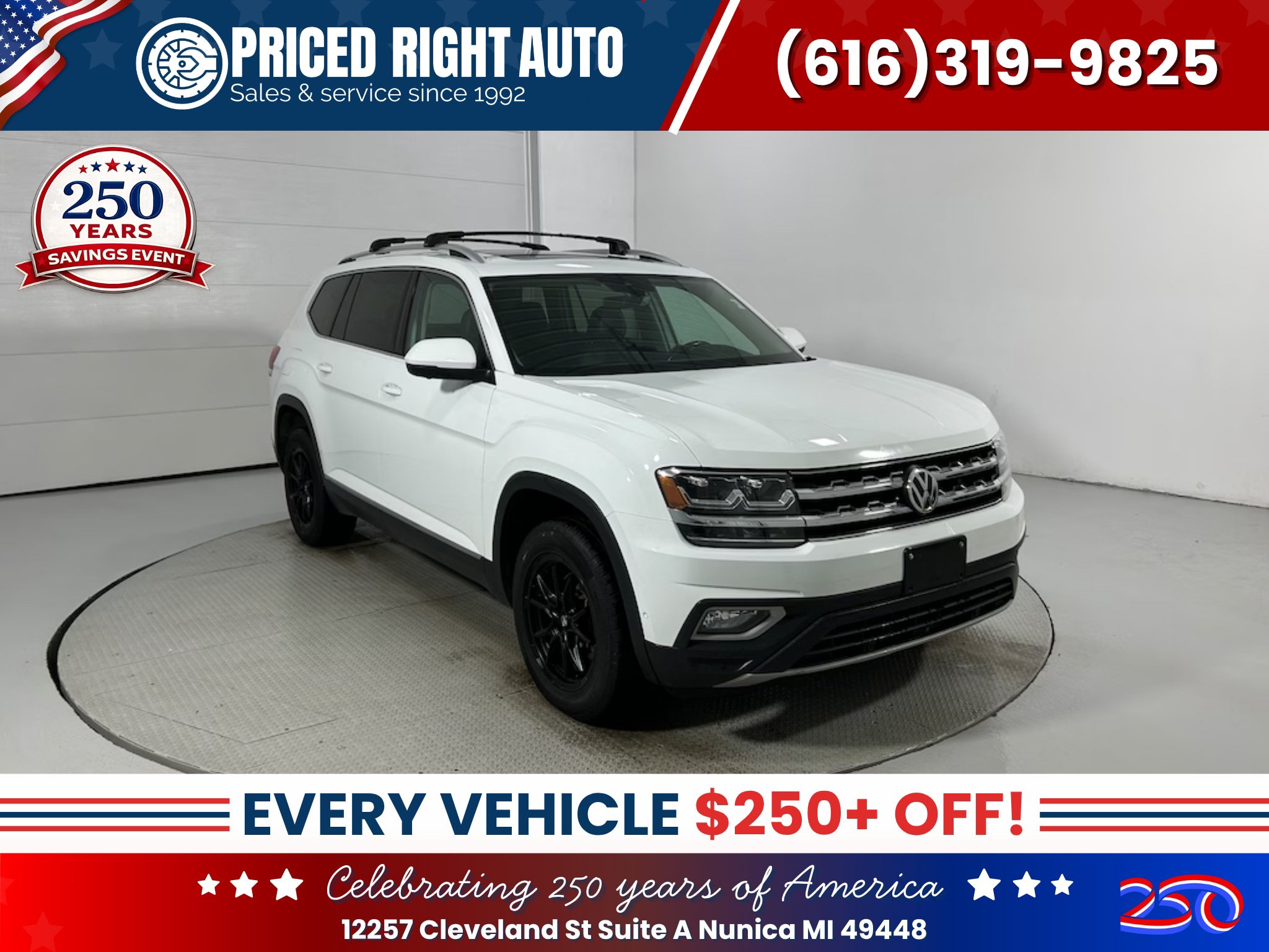 Used 2019 Volkswagen Atlas SEL Premium AWD/4WD image 1