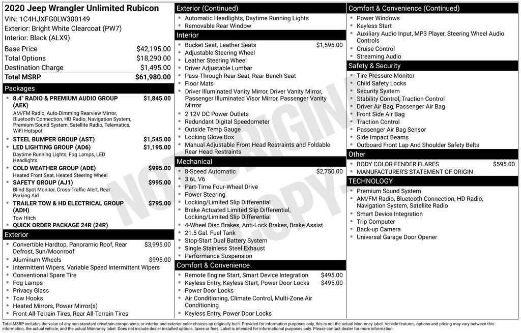 Used 2020 Jeep Wrangler Unlimited Rubicon image 10