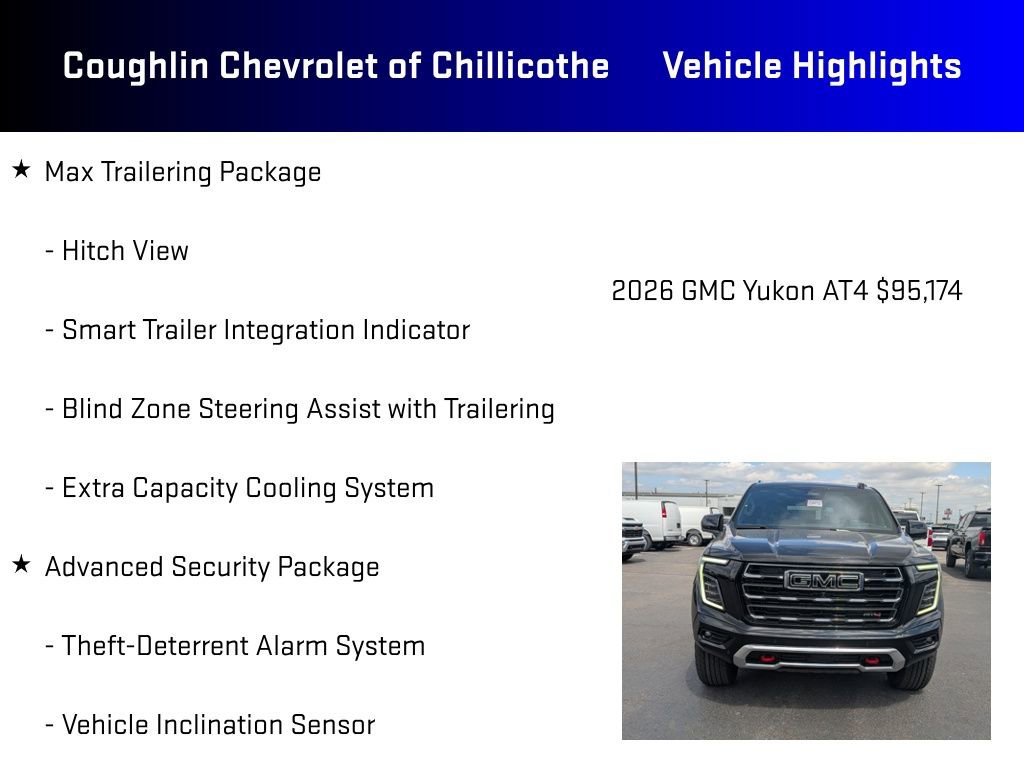 New 2026 GMC Yukon AT4 w/ AT4 Premium Plus Package AWD/4WD image 21