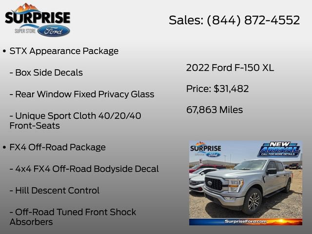 Used 2022 Ford F150 XL w/ STX Appearance Package AWD/4WD image 13