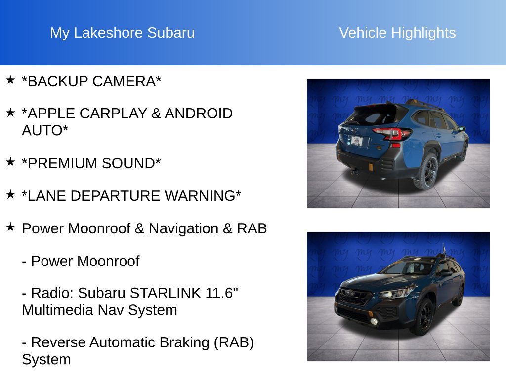 Certified 2024 Subaru Outback Wilderness w/ Wilderness Package AWD/4WD image 7