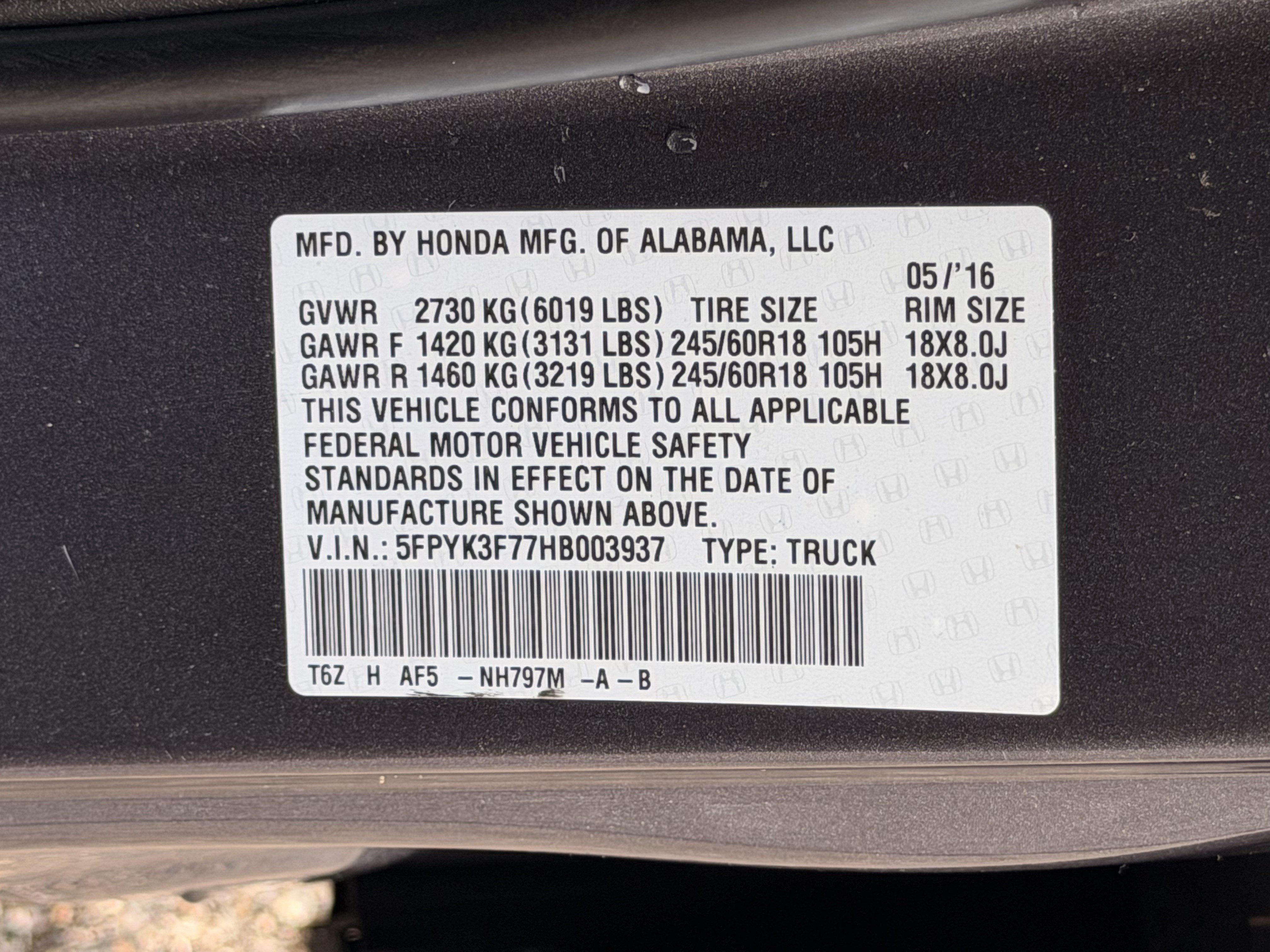 Used 2017 Honda Ridgeline RTL-E image 29