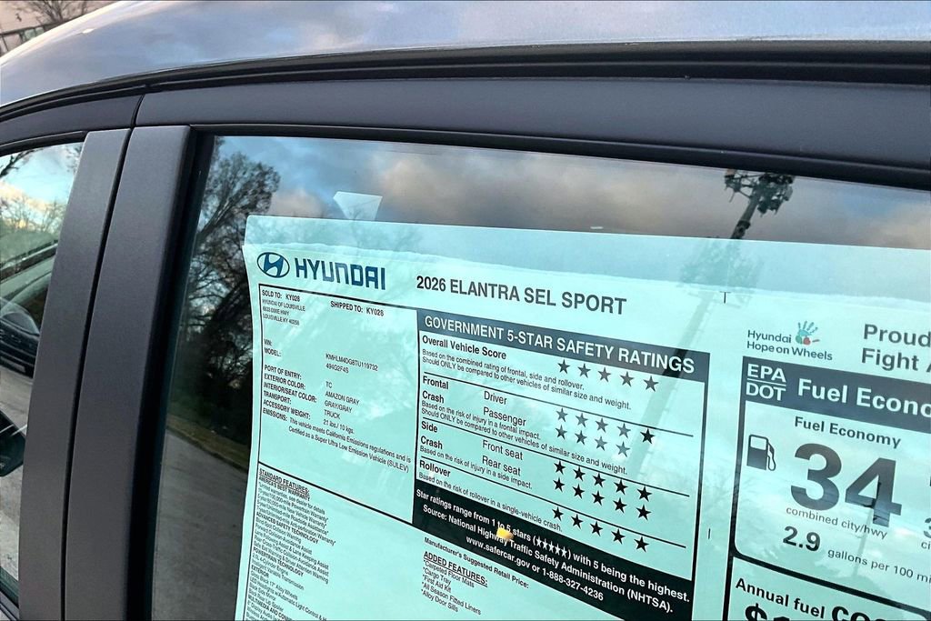 New 2026 Hyundai Elantra Sport image 14