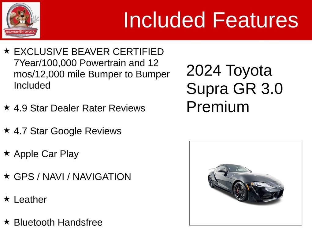 Used 2024 Toyota Supra Premium w/ Driver Assist Package RWD image 4