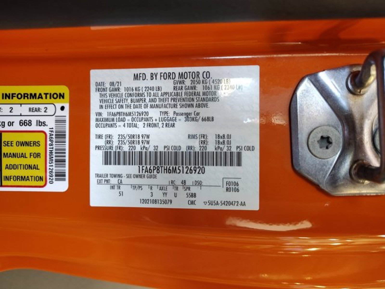 Used 2021 Ford Mustang Premium w/ Equipment Group 201A image 22