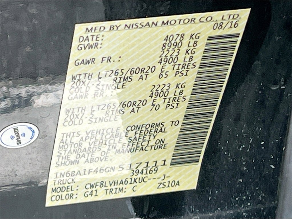 Used 2016 Nissan Titan SL image 32