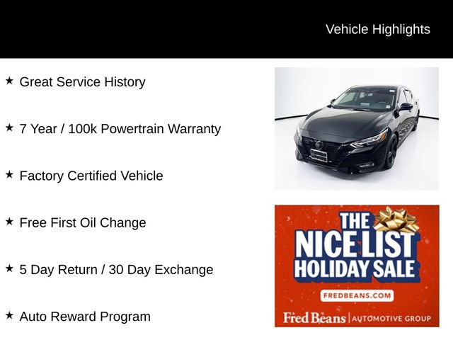 Certified 2023 Nissan Sentra SR w/ Midnight Edition Package image 3