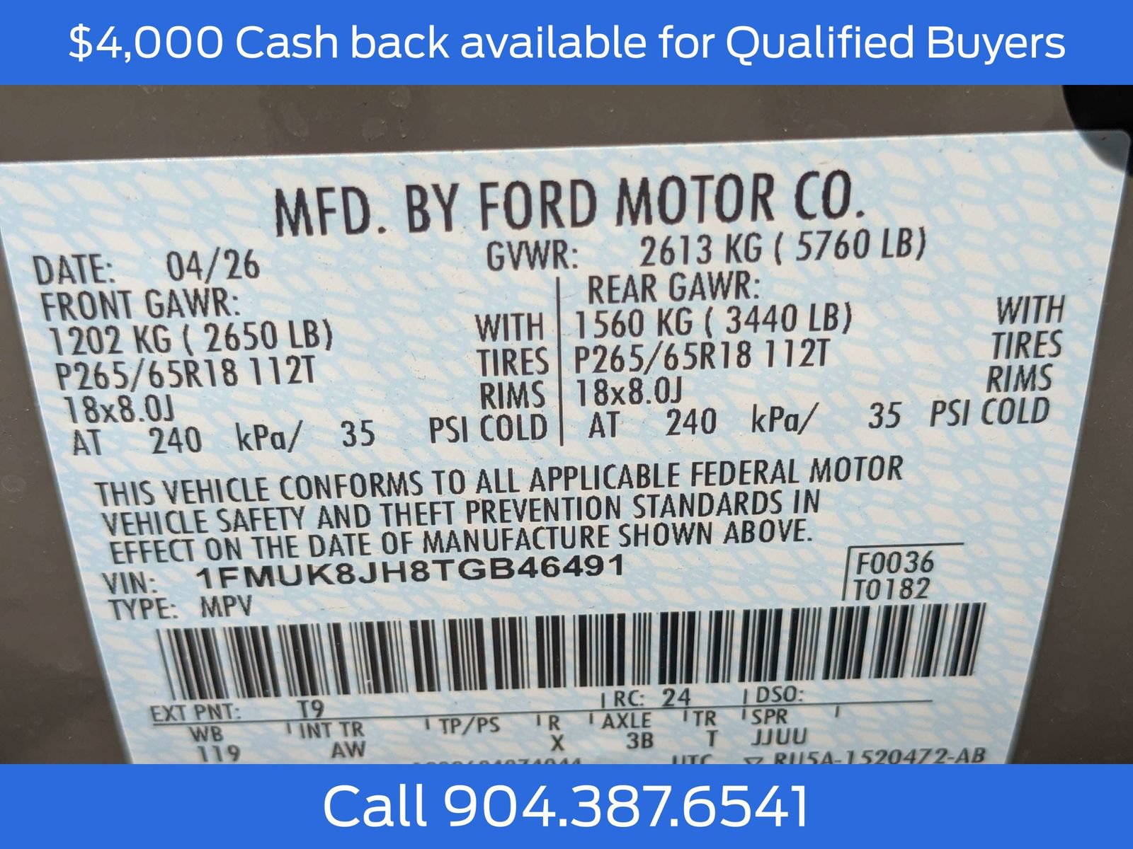 New 2026 Ford Explorer Tremor w/ Tremor Convenience Package AWD/4WD image 20