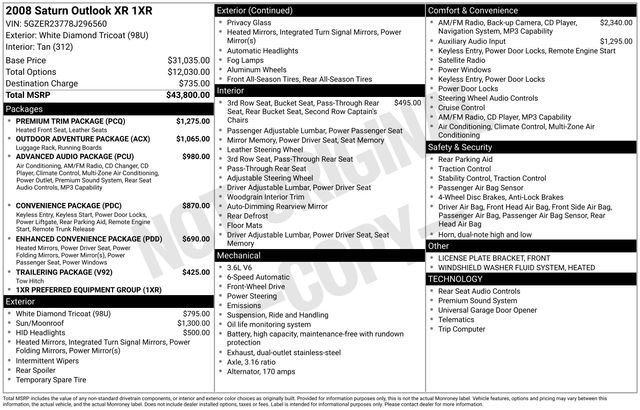 Used 2008 Saturn Outlook XR w/ Premium Trim Package image 26