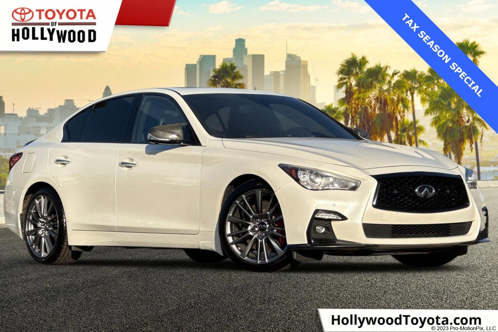 Used 2021 INFINITI Q50 Red Sport 400 w/ Cargo Package image 1