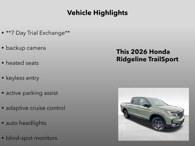 New 2026 Honda Ridgeline TrailSport image 5