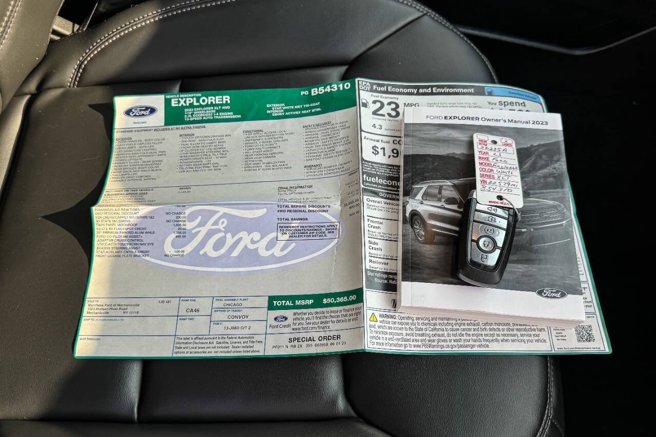 Used 2023 Ford Explorer XLT w/ Equipment Group 202A AWD/4WD image 35
