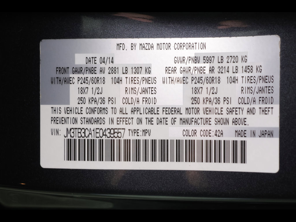 Used 2014 MAZDA CX-9 Touring w/ Touring Technology Package AWD/4WD image 26