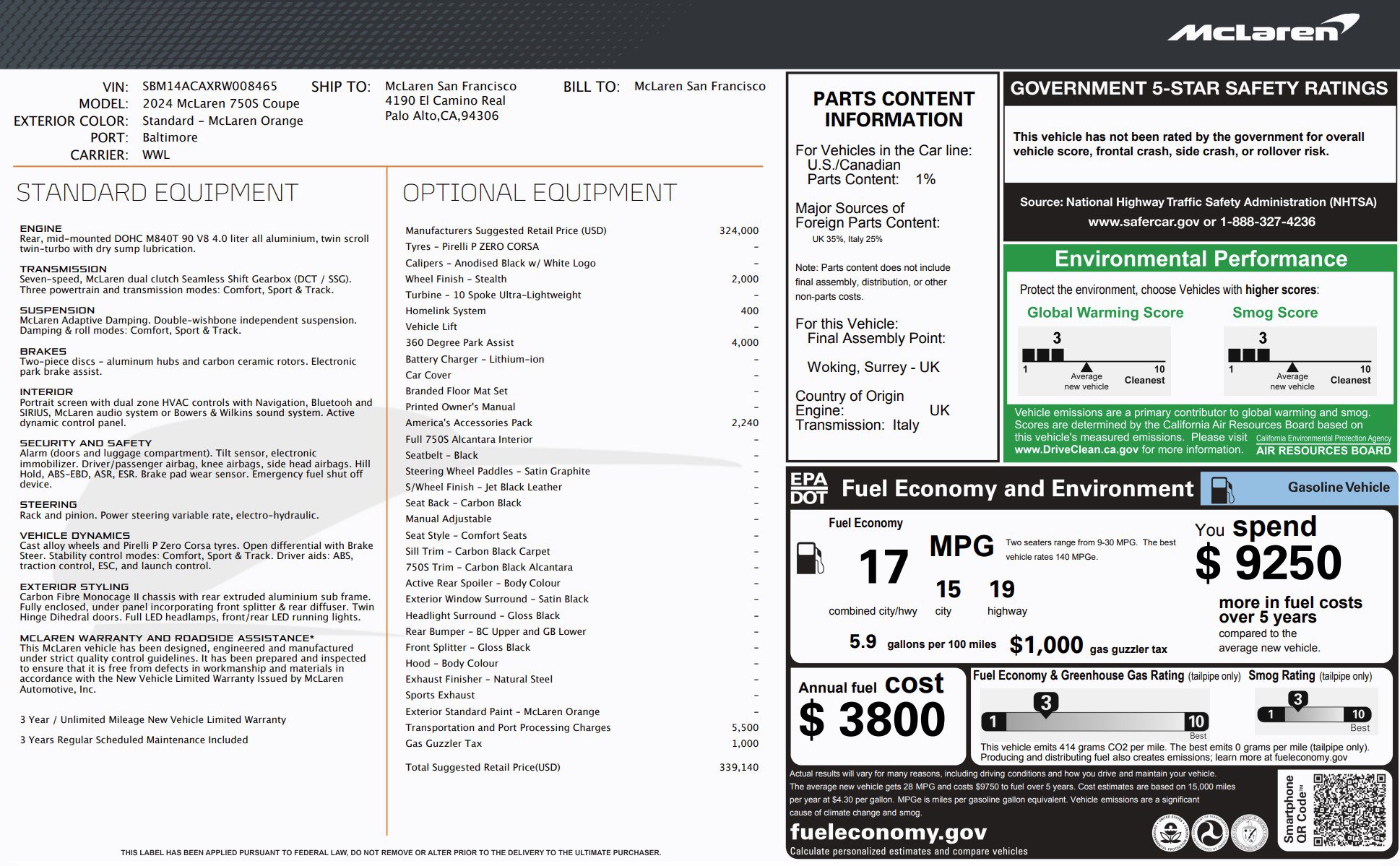 Used 2024 McLaren 750S image 27