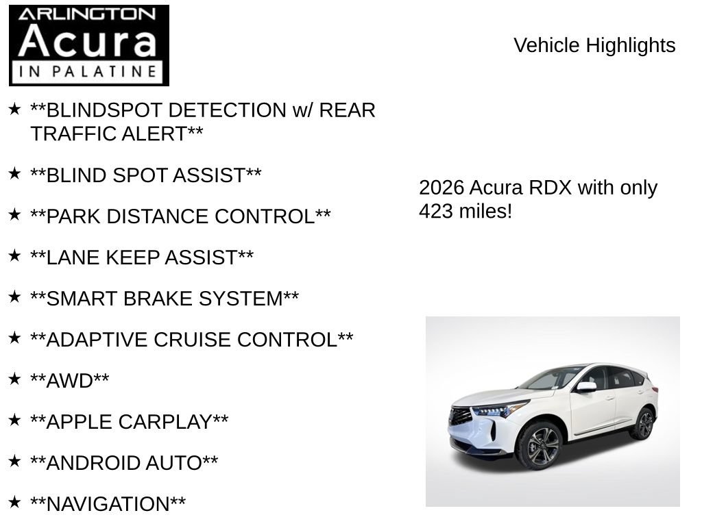 Used 2026 Acura RDX w/ Technology Package AWD/4WD image 7