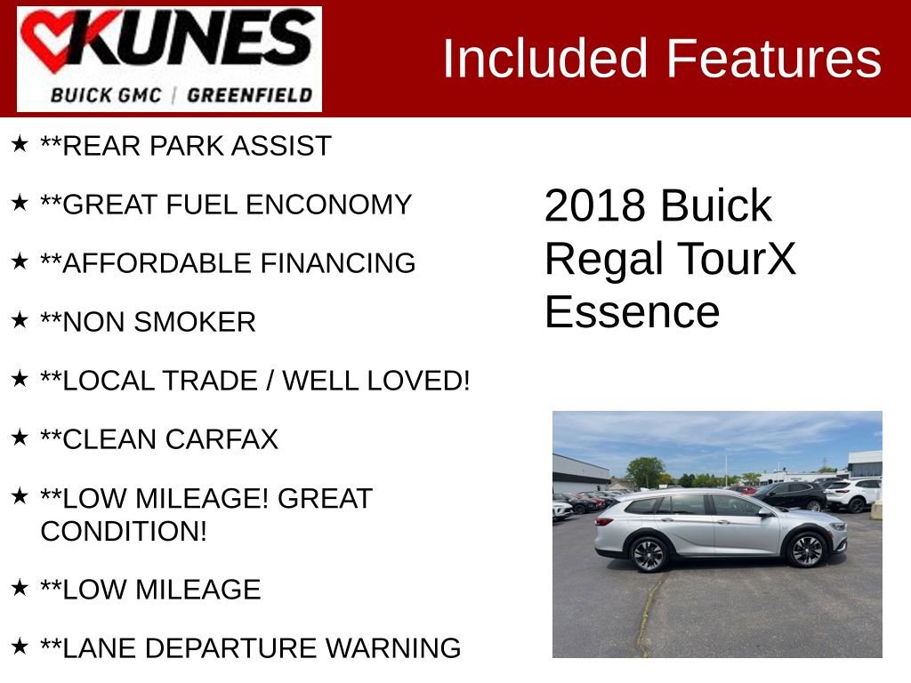 Used 2018 Buick Regal Essence w/ Driver Confidence Package #1 AWD/4WD image 3