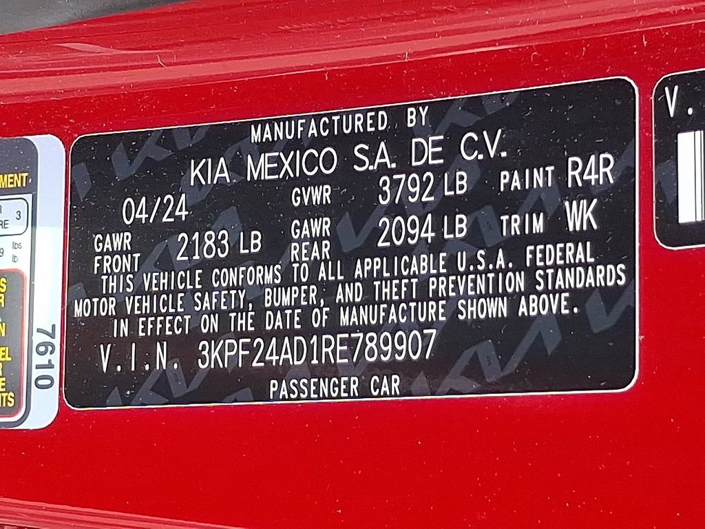 Certified 2024 Kia Forte LXS FWD image 25