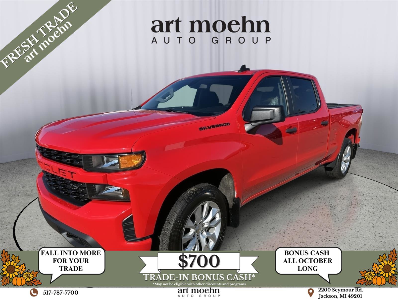 Used 2021 Chevrolet Silverado 1500 Custom w/ LPO, Dark Essentials Package