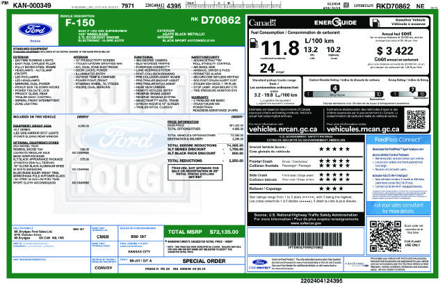 Certified 2024 Ford F150 XLT w/ Equipment Group 302A MID AWD/4WD image 48