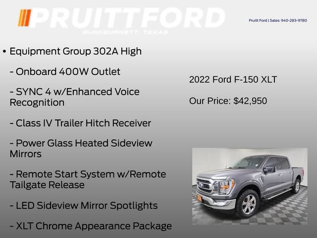Used 2022 Ford F150 XLT w/ Equipment Group 302A High AWD/4WD image 7