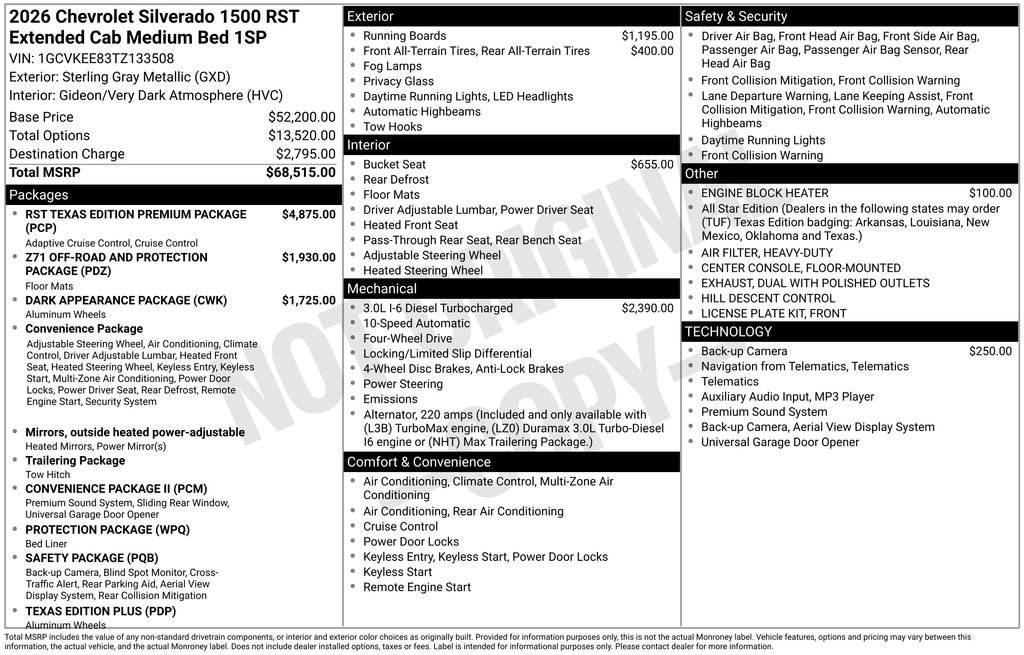 Certified 2026 Chevrolet Silverado 1500 RST image 44