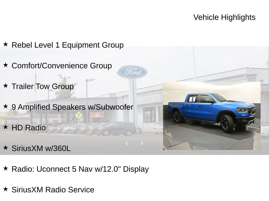 Used 2024 RAM 1500 Rebel w/ Rebel Level 1 Equipment Group image 20