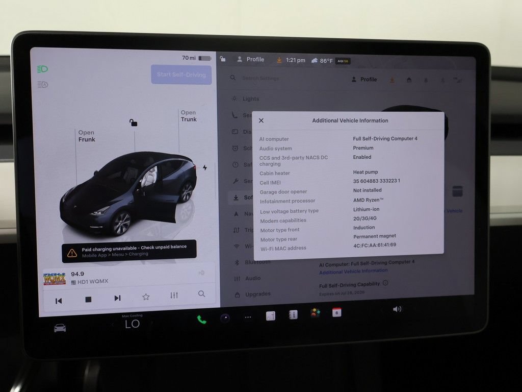 Used 2024 Tesla Model Y Long Range AWD/4WD image 3