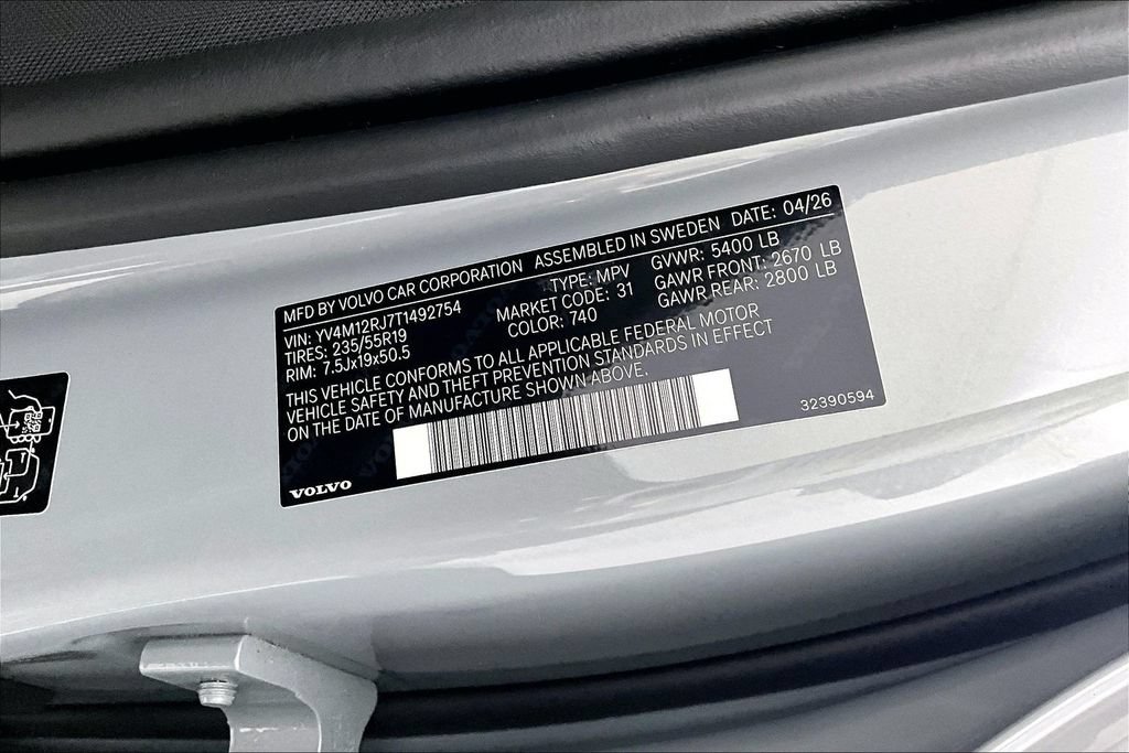 New 2026 Volvo XC60 B5 Core w/ Climate Package AWD/4WD image 23