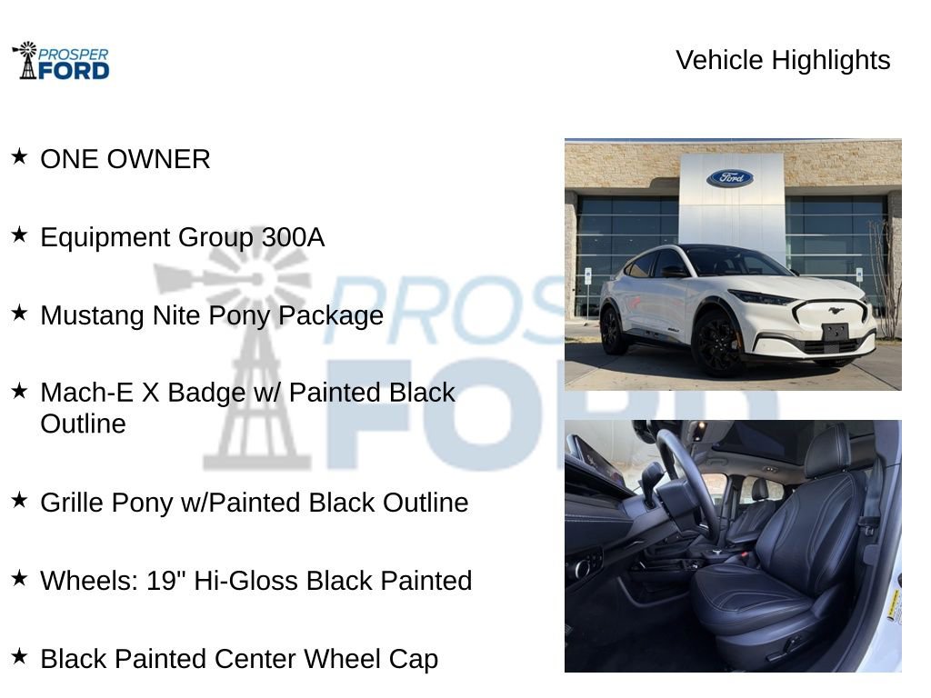 Used 2023 Ford Mustang Mach-E Premium w/ Mustang Nite Pony Package image 5