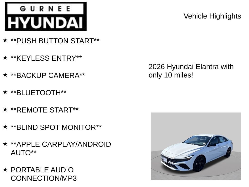 New 2026 Hyundai Elantra Sport FWD image 9