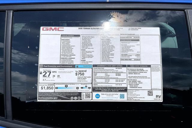 New 2026 GMC Terrain Elevation w/ Black Edition FWD image 13