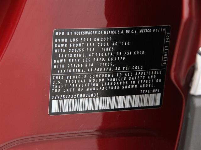 Certified 2019 Volkswagen Tiguan SEL image 23