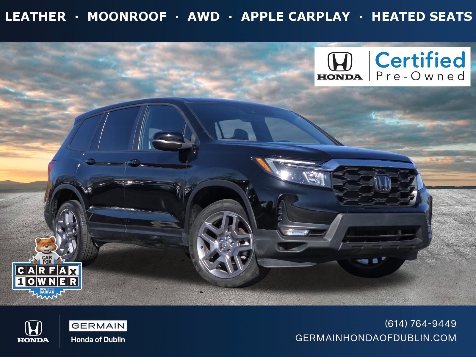 Certified 2023 Honda Passport EX-L